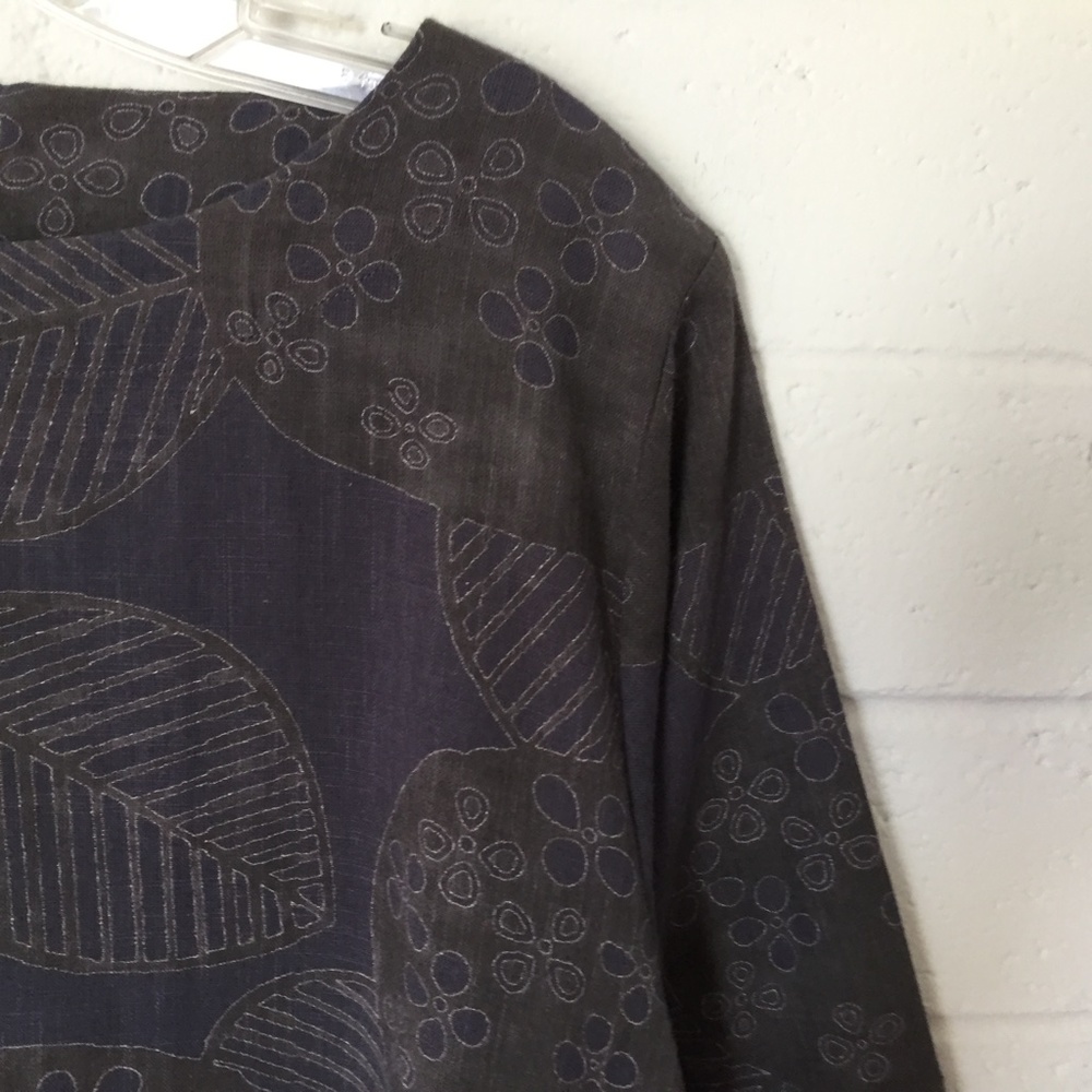 Dress Boat Neck Long Sleeve Art to Wear NWT OS - Picture 5 of 11